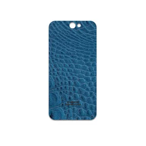 MAHOOT Blue-Crocodile-Leather Cover Sticker for HTC One A9