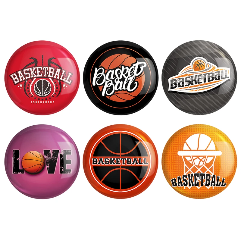 مگنت خندالو طرح بسکتبال Basketball کد 1704B مجموعه 6 عددی