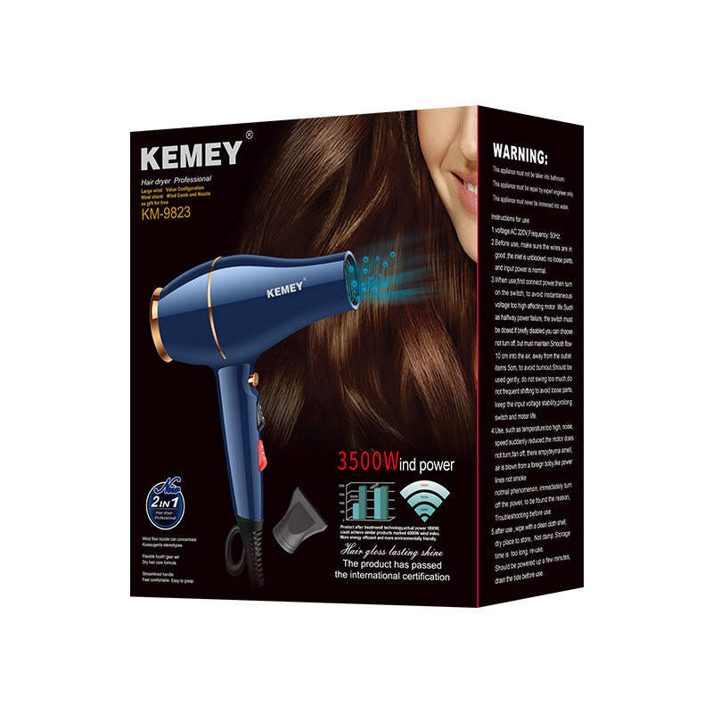 سشوار حرفه ای کمی مدل KM-9823 سشوار حرفه ای کمی مدل KM-9823