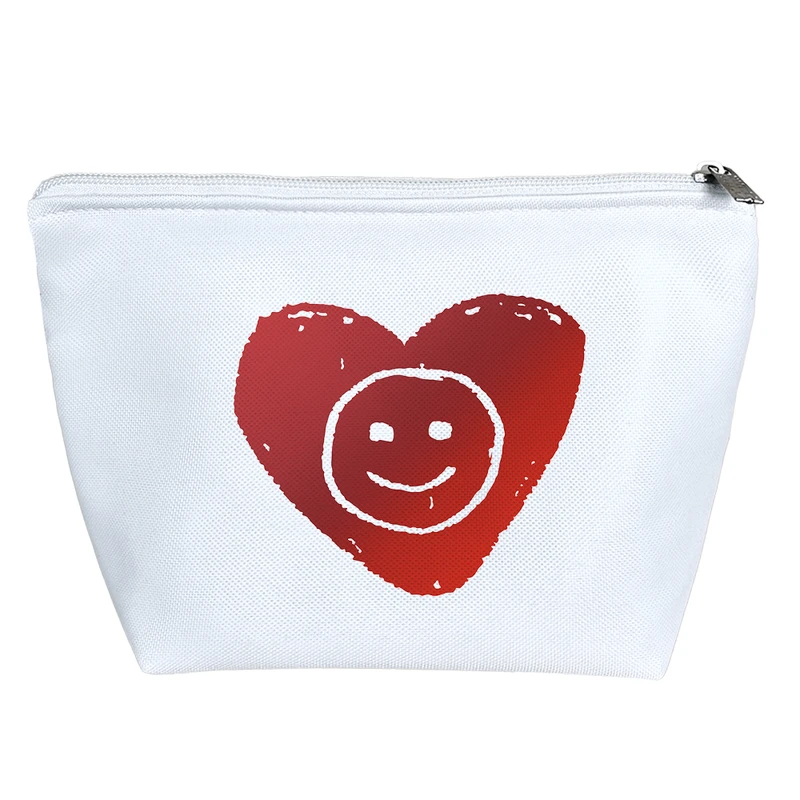 کیف لوازم آرایش دخترانه خندالو مدل قلب ایموجی کد 7592