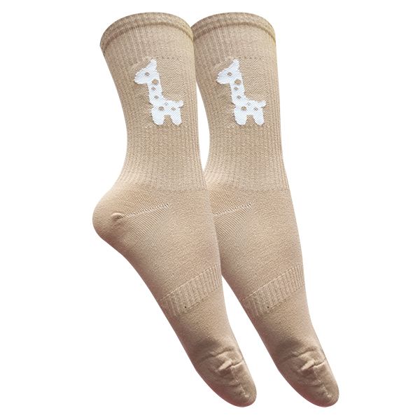 جوراب ساق بلند مردانه تن پوش هنگامه مدل پنبه کش اسپرت زرافه کد KW77 -  - 1