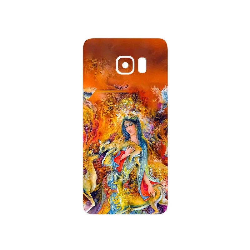 برچسب پوششی ماهوت مدل Persian miniature 2 مناسب برای گوشی موبایل سامسونگ Galaxy S6 Edge