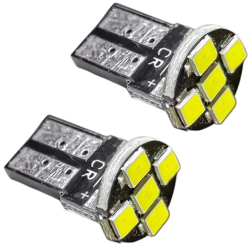 لامپ چراغ کوچک خودرو تک حالته کریتر مدل ۵ تایی یخی کد SMD پایه تک کنتاکت بسته ۲ عددی