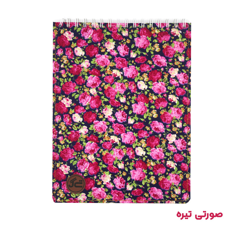 دفتر طراحی 80 برگ مدل کرافت طرح گل گلی