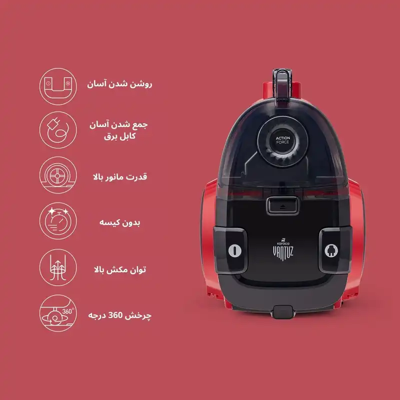 جاروبرقی کاراجا مدل Vantuz