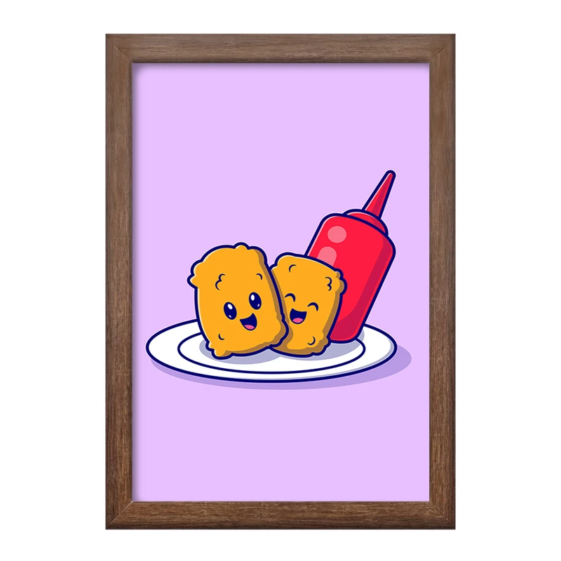 تابلو خندالو طرح فست فود  کد 29470