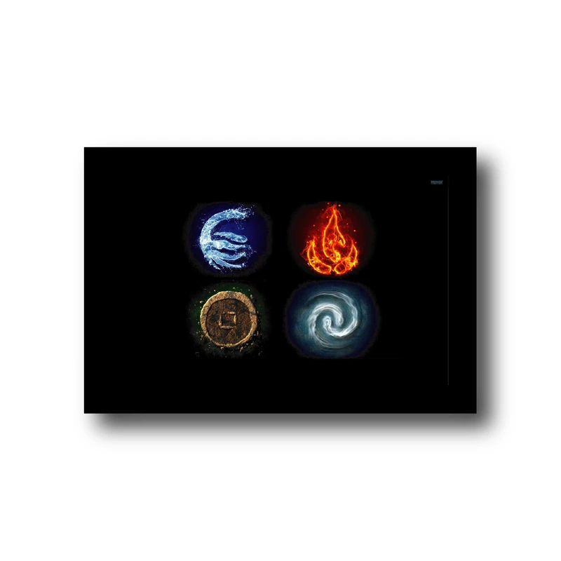 تابلو مدل گروه آواتار طرح عنصر چهار گانه.