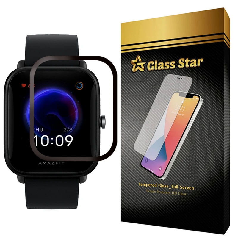 محافظ صفحه نمایش گلس استار مدل PMGA-Glass مناسب برای ساعت هوشمند آمازفیت Bip U Pro