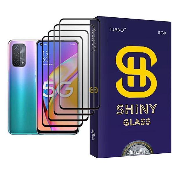 محافظ صفحه نمایش آتوچبو مدل Shiny Glass MIX004 مناسب برای گوشی موبایل اوپو A93 5G بسته چهار عددی