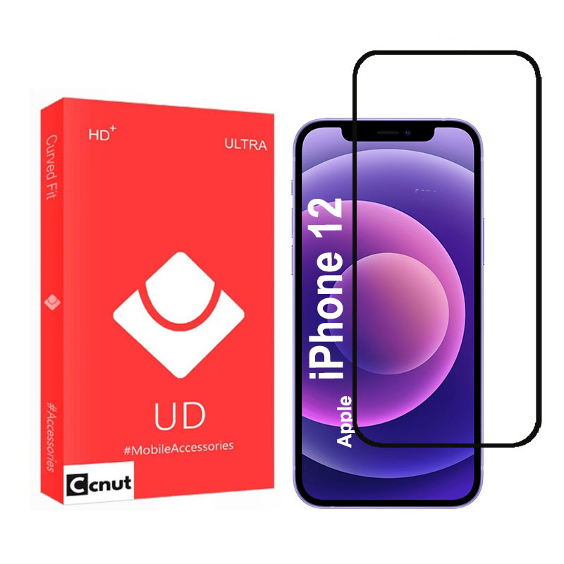 محافظ صفحه نمایش شیشه‌ای کوکونات مدل VWK-UDR مناسب برای گوشی موبایل اپل iPhone 12
