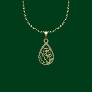 گردنبند طلا 18 عیار زنانه مدوپد مدل هندسی کد FF2-1-1206