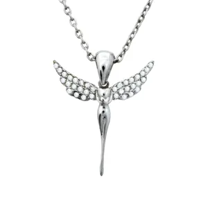 گردنبند نقره زنانه مدل NS-425 طرح فرشته