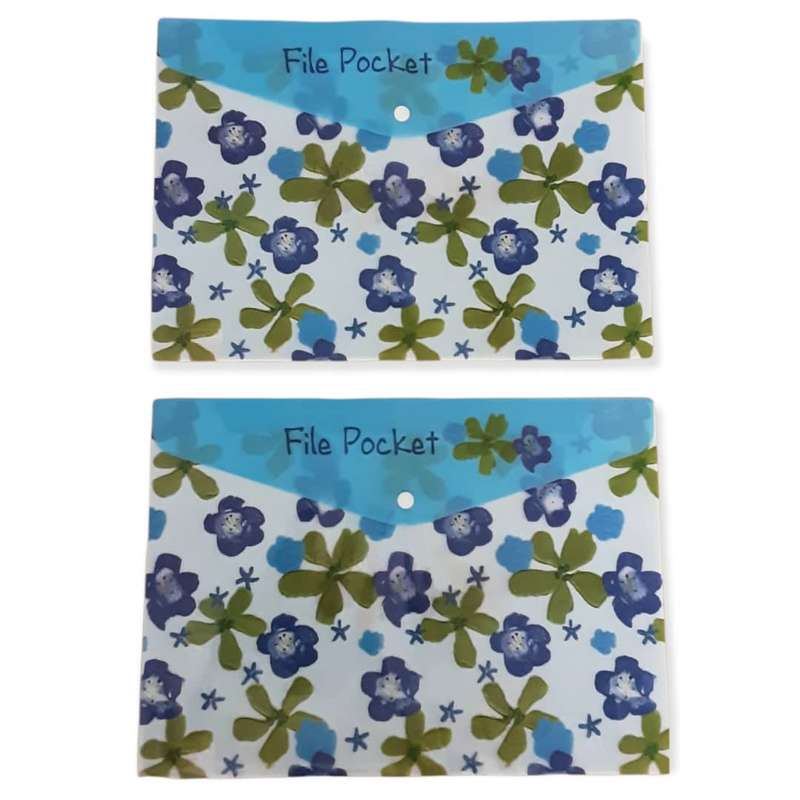 پوشه دکمه دار مدل A4-504 بسته 2 عددی