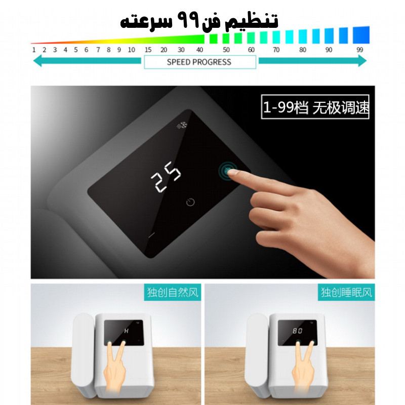 مینی کولر رومیزی مدل Microhoo Snowman Lite MH01RB