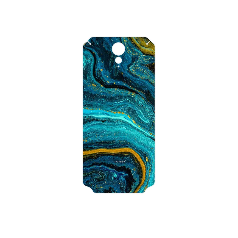 برچسب پوششی ماهوت مدل Turquoise marblewith golden streaks مناسب برای گوشی موبایل اچ تی سی Desire 620