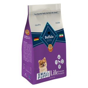 نقد و بررسی غذای خشک سگ بوفالو مدل SMALL PUPPY وزن 1.5 کیلوگرم توسط خریداران