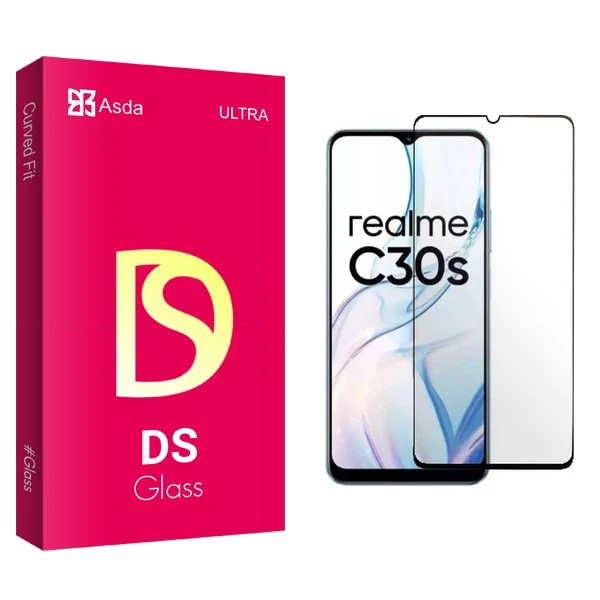 محافظ صفحه نمایش شیشه ای آسدا مدل DS مناسب برای گوشی موبایل ریلمی C30s