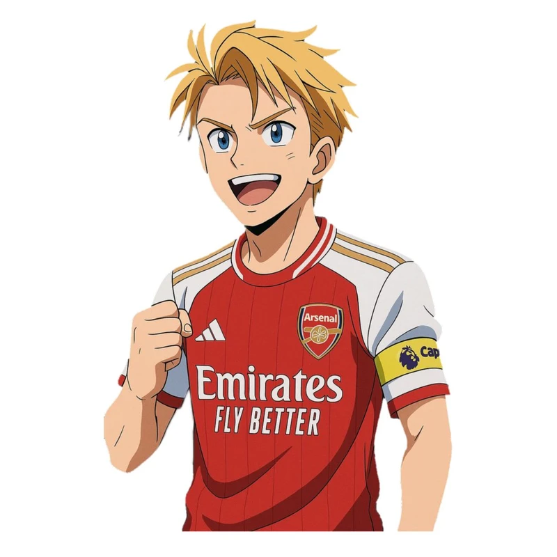 استیکر پارچه و لباس پاد آفرین مدل کارتونی فوتبالی مارتین اودگارد بامزه جذاب کد 1798