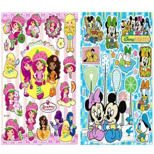 استیکر کودک طرح توت فرنگی و میکی موس کد CT111 مجموعه 2 عددی 