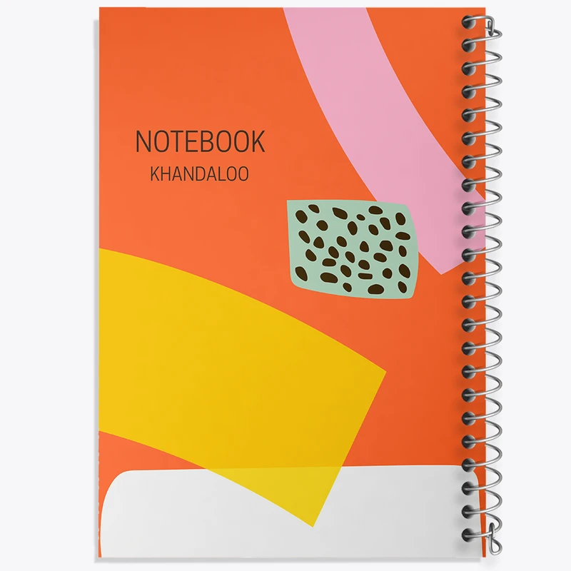 دفتر مشق 100 برگ خندالو طرح انتزاعی کد N153