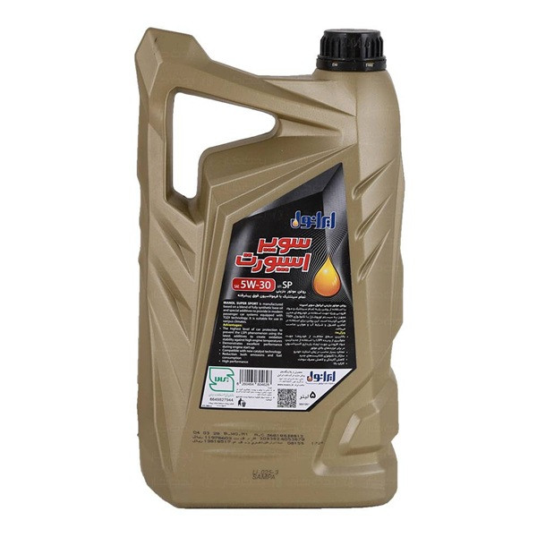 روغن موتور ایرانول مدل سوپر اسپرت SP 5W-30 حجم 5 لیتر
