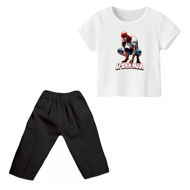 ست تی شرت و شلوارک پسرانه مدل مرد عنکبوتی کد ۲۴