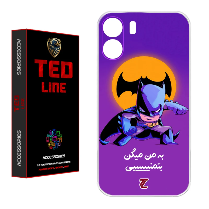 کاور تد لاین طرح بتمن کد 1105 مناسب برای گوشی موبایل شیائومی Redmi 13C / Poco C65
