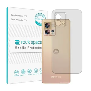 Transparent Rockspace HyGEL model phone back protector suitable for Motorola Edge 30 Fusion mobile phone