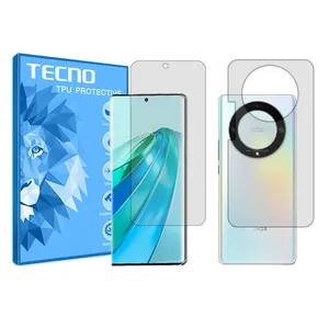 Transparent techno screen protector HyGEL model suitable for the Honor X9a mobile phone along with the back protector