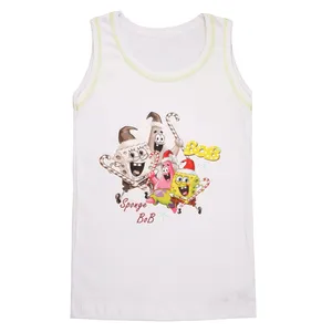 تاپ پسرانه مدل SHD034 طرح باب اسفنجی