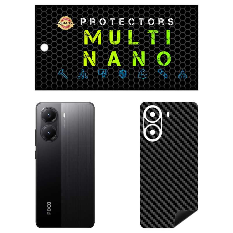 برچسب پوششی مولتی نانو طرح کربن مدل X-F1C مناسب برای گوشی موبایل شیائومی Poco X7 Pro برچسب پوششی مولتی نانو طرح کربن مدل X-F1C مناسب برای گوشی موبایل شیائومی Poco X7 Pro