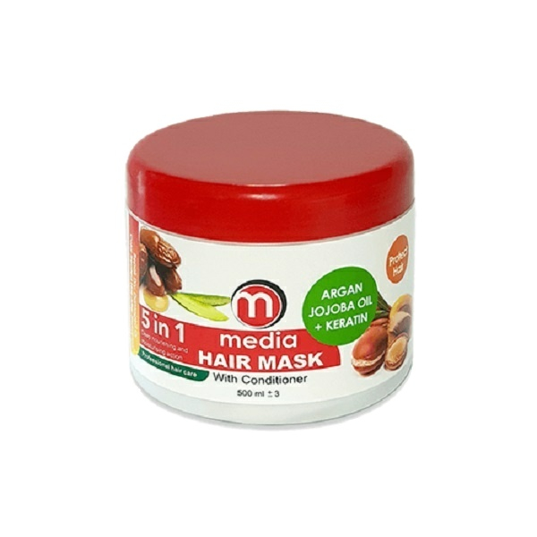ماسک مو مدیا مدل Argan & Jojoba Oil حجم 500 میلی لیتر