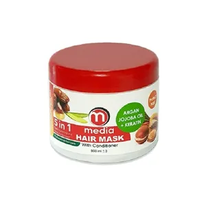 ماسک مو مدیا مدل Argan & Jojoba Oil حجم 500 میلی لیتر
