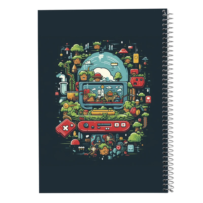 دفتر نت موسیقی 50 برگ مدوپد مدل super mario کد DF2817