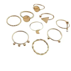 انگشتر زنانه مدل N1 بسته 9 عددی