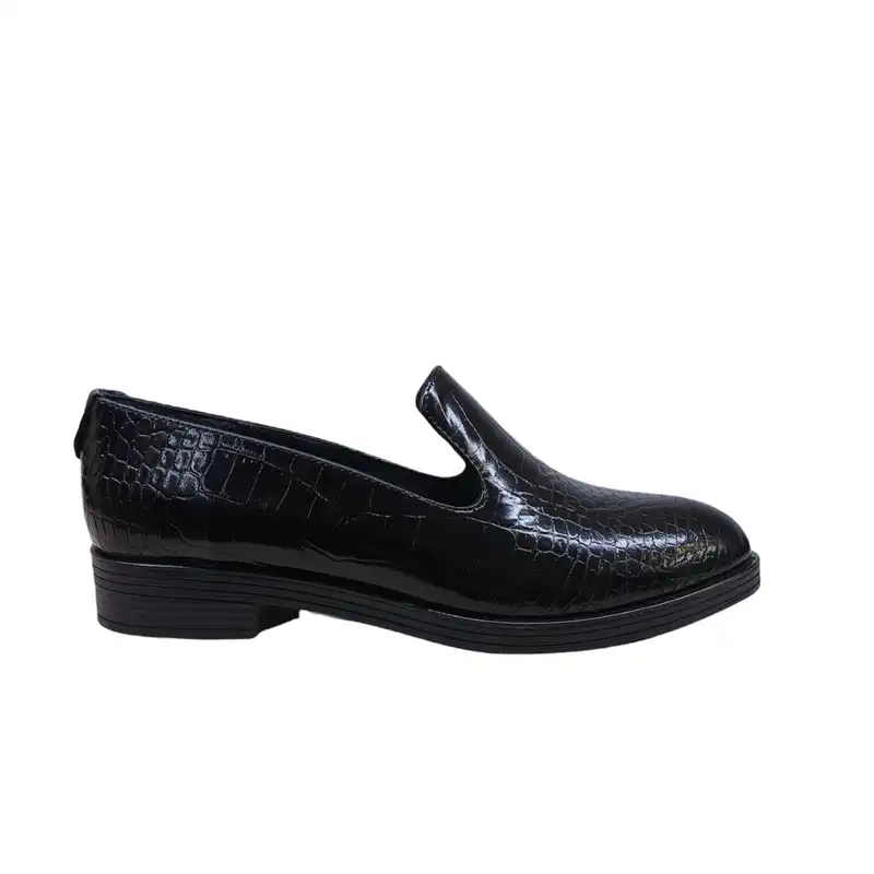 کفش زنانه مدل کرکو چرم طبیعی رنگ مشکی