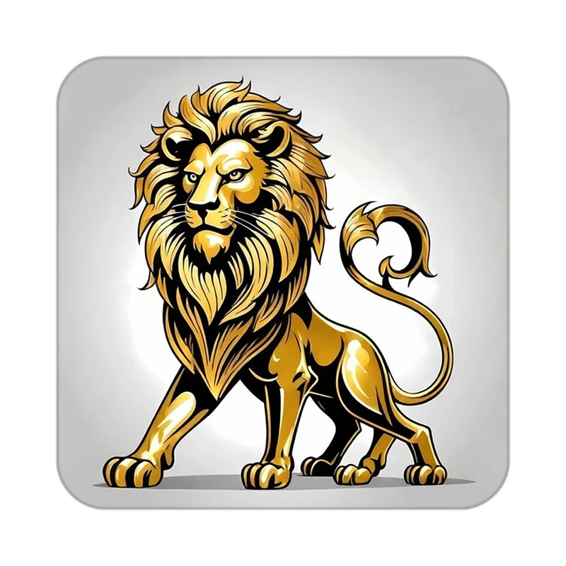 زیر لیوانی کاکتی طرح شیر مدل mp24408