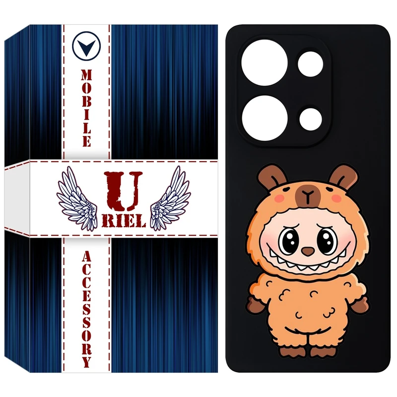 کاور یوریل قاب مدل KSH کد 110 طرح عروسک لبوبو مناسب برای گوشی موبایل شیائومی Redmi Note 14S / Note 13 Pro 4G / Poco M6 Pro 4G