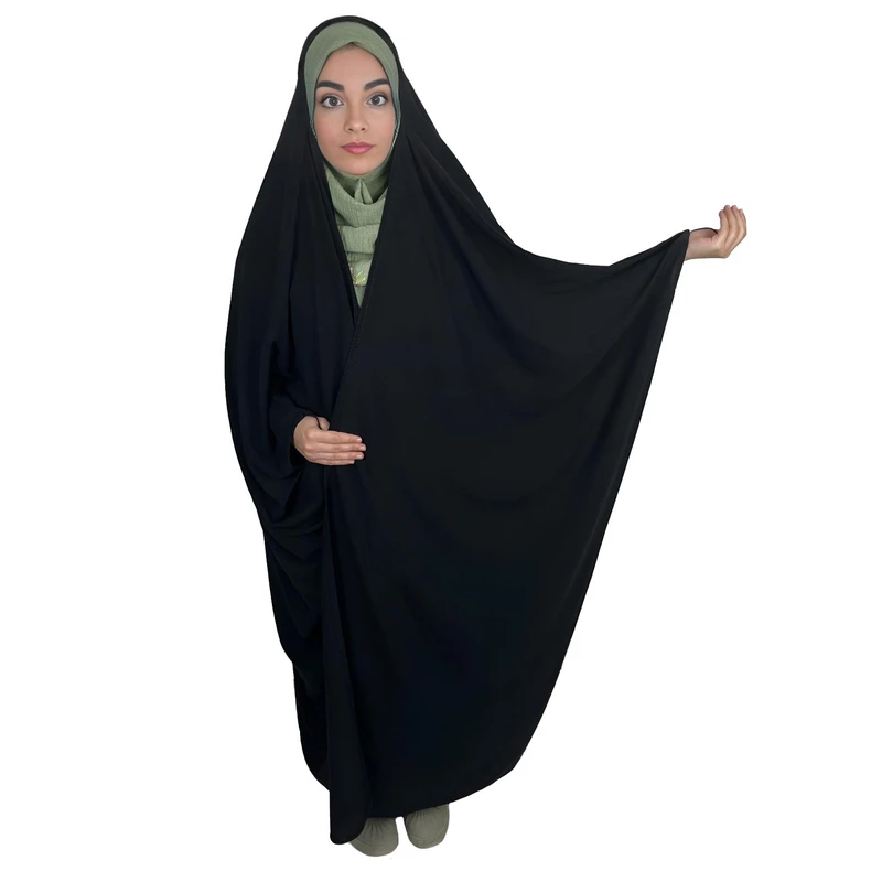 چادر عبایی مدل ساده کرپ کره