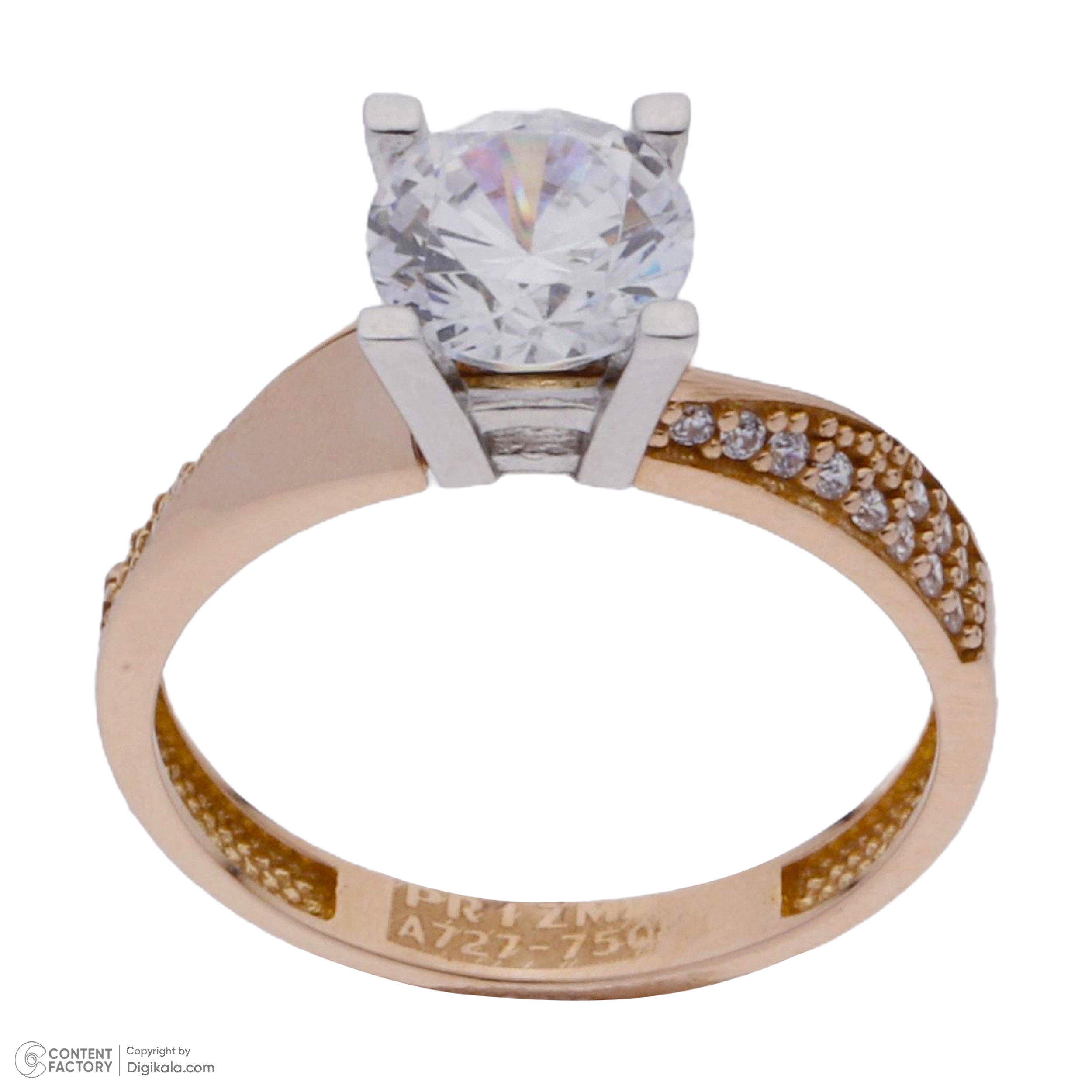 انگشتر طلا 18 عیار زنانه مایا ماهک مدل MR1106 طرح سولیتر