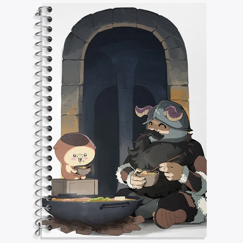 دفتر زبان 50 برگ خندالو مدل سه خط طرح سنشی انیمه خوشمزه در سیاه چال کد 35906