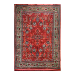 فرش ماشینی 1200 شانه زمینه قرمز لاکی حاشیه سبز فرش تهران
مدل آوانگارد طرح درختی