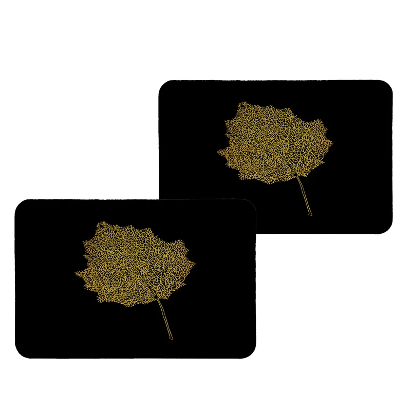 زیربشقابی طرح برگ کد 8937 بسته 2 عددی 