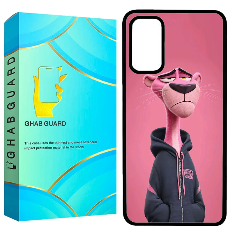 کاور قاب گارد طرح پلنگ صورتی مدل GA13G مناسب برای گوشی موبایل سامسونگ  Galaxy A13 4G / Galaxy A32 5G 