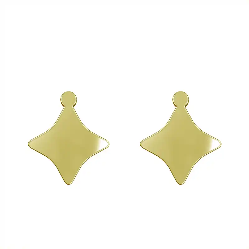 گوشواره طلا 18 عیار زنانه مدوپد مدل ستاره کد GA1-15362