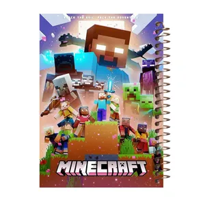 دفتر مشق 60 برگ طرح ماینکرفت کد M508