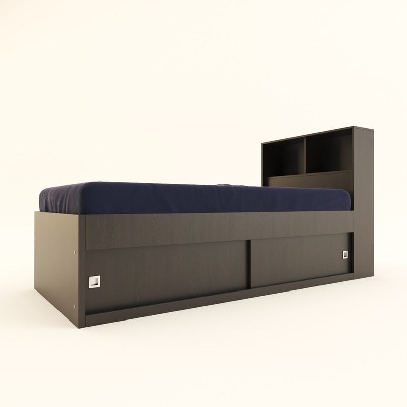تخت خواب یک نفره اعیان مدل FH297 سایز 90x200 سانتی متر