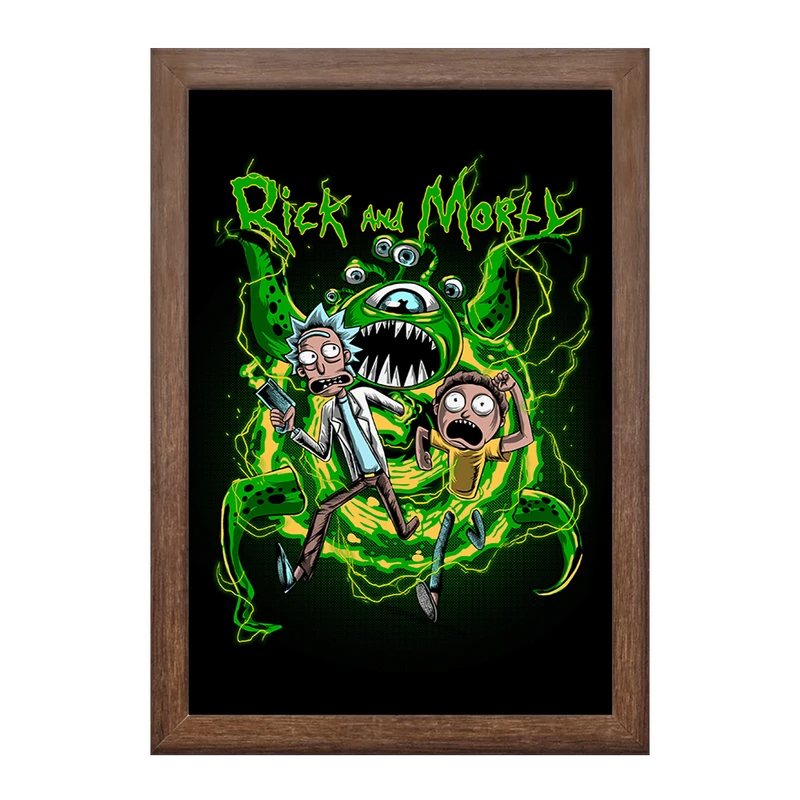 تابلو خندالو طرح ریک و مورتی (Rick and Morty) کد F308