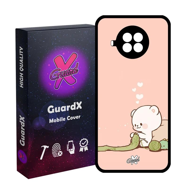 کاور گارد ایکس طرح خرس 2 مدل Glass10489 مناسب برای گوشی موبایل شیائومی MI 10T Lite/Redmi Note 9 Pro 5G/10I 5G