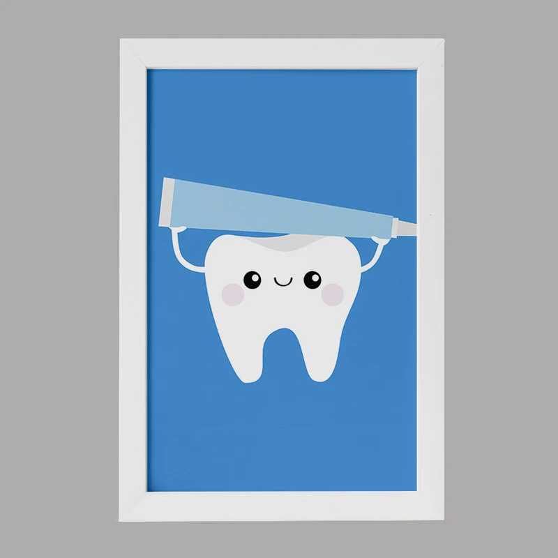 تابلو کودک خندالو مدل دندان و دندان پزشکی کودکانه کد 36741